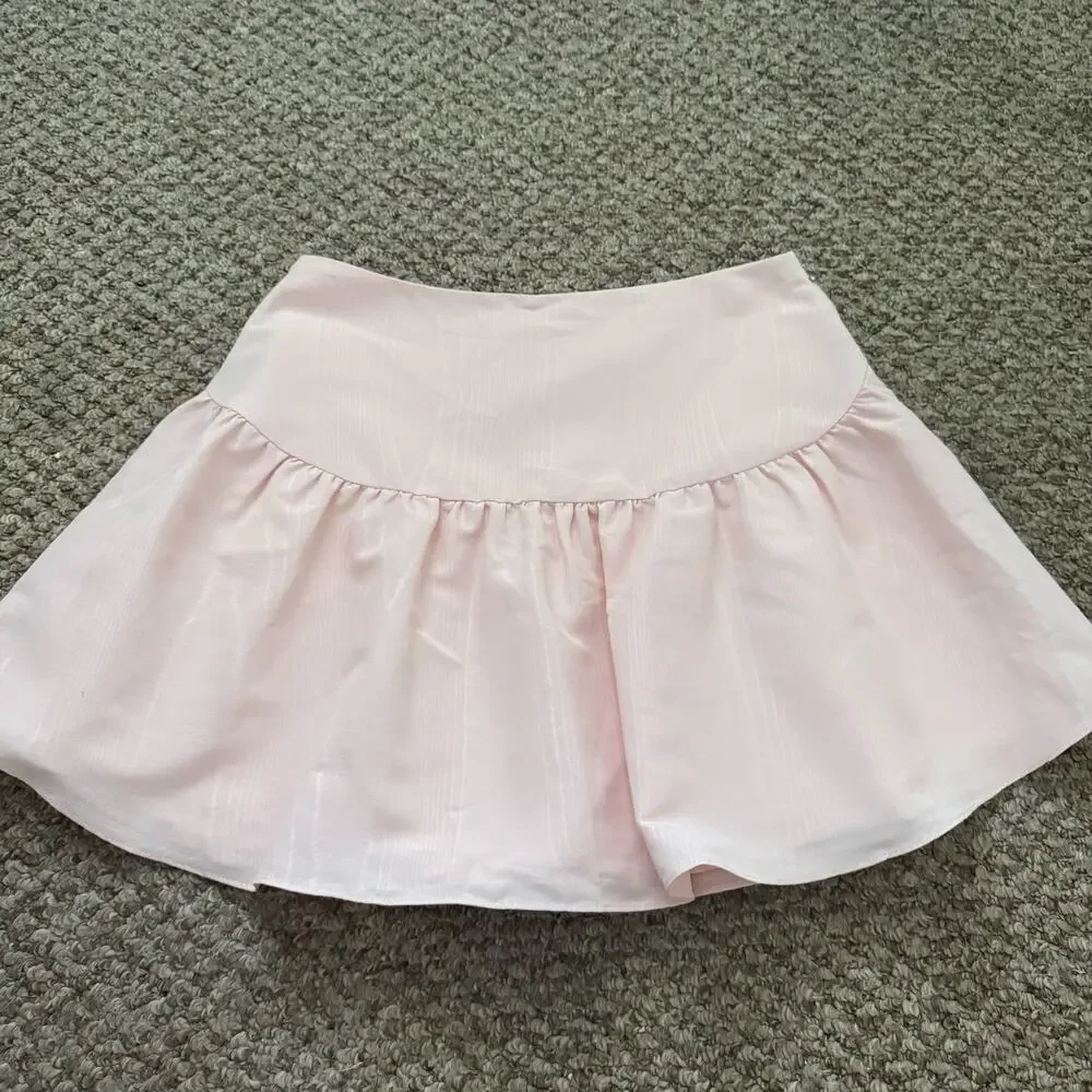 LoveShackFancy | Ballet Pink Kanoa/Lively Crop Top/Skirt Rhinestone Matching Set